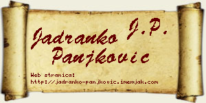 Jadranko Panjković vizit kartica